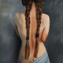 "Braided Girl" By Hernan Riviera, Oil On Canvas