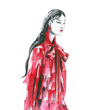 "Valentino PRE-FALL 2019" By Olga Bakke, Water Color Paper