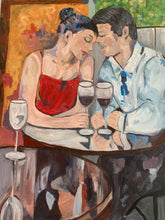 "Tete-a-Tete" By Bonnie Garvin, Acrylic on Canvas