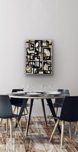 "Convergence" by Carla Cohen, Mixed Media on Wood Panel