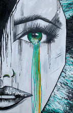 “Bleeding Color” By Lisa Maree, Oil on Canvas