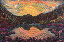 “Underneath the Honeycomb Sky” By Stefan Rausch, Acrylic on Canvas