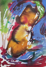 “Pregnant” By Fahimeh Sorkhabi, Ecoline and Gouache on Hard Paper