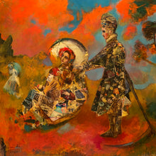 "I Was Just Beginning To Enjoy Myself" by Joshua Burbank, Mixed Media on Wood Panel