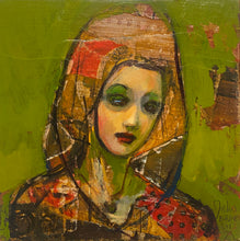 "Dove" by Joshua Burbank, Mixed Media on Wood Panel