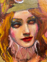 "Vous" by Joshua Burbank, Mixed Media on Wood Panel
