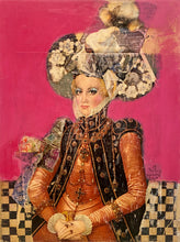 "Cupcake" by Joshua Burbank, Mixed Media on Wood Panel