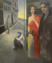 "Red Dress" by Joshua Burbank, Oils on Wood Panel