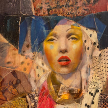 "1500" by Joshua Burbank, Mixed Media on Wood Panel