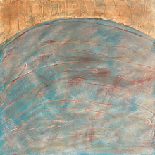 "Blue and White Moon" Triptych by Mimi Silverman, Oils on Wood Panel