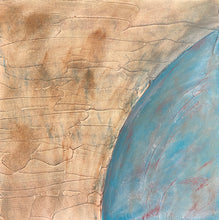 "Blue and White Moon" Triptych by Mimi Silverman, Oils on Wood Panel