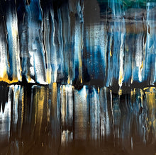 "Hollywood Lights" by Lori Montgomery, Mixed Media on Canvas