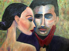 "Red Glove Love" By Bonnie Garvin, Oil on Canvas