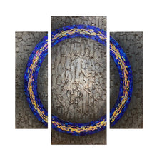 "3 Piece" by Christine Hausserman, Triptych Mixed Media on Metal