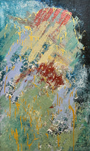 "Gold Rain" by Camilla Rahaman-MacDonald, Acrylic on Stretched Canvas