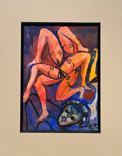 "Danza a la Dualidad" by Oscar Martínez, Acrylic on Fine Art Paper