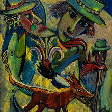 "El Viajero" by Oscar Martínez, Acrylic on Fine Art Paper