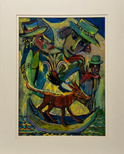 "El Viajero" by Oscar Martínez, Acrylic on Fine Art Paper