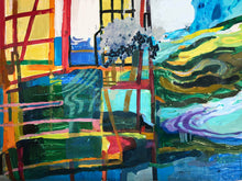 “Water is Coming" by Lisa Reindorf, Oil on Yupo on Panel
