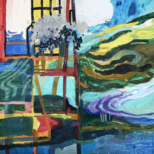 “Water is Coming" by Lisa Reindorf, Oil on Yupo on Panel