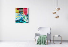 “Tsunami City" by Lisa Reindorf, Oil on Yupo on Panel
