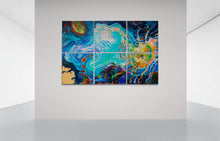 “Sea Monster" by Lisa Reindorf, Oil on Metal Panels
