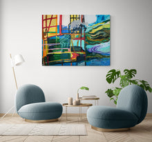 “Water is Coming" by Lisa Reindorf, Oil on Yupo on Panel