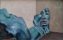 In Blue by Ljupka Mitic-Madic, Acrylic on Panel Canvas (Framed)
