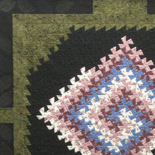 "Twirling Leaves #2" by Jean M. Judd, Thread on Commercial Textile