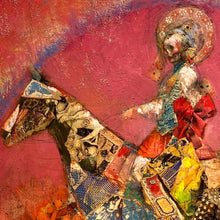 "Rainbow" by Joshua Burbank, Mixed Media on Wood Panel
