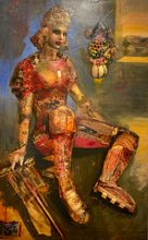 "Honey" by Joshua Burbank, Mixed Media on Wood Panel
