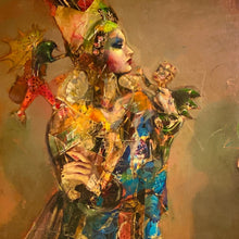 "All Things Bright and Beautiful" by Joshua Burbank, Mixed Media on Wood Panel