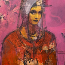 "Creep" by Joshua Burbank, Mixed Media on Wood Panel