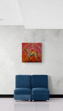 "Rainbow" by Joshua Burbank, Mixed Media on Wood Panel
