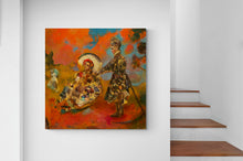 "I Was Just Beginning To Enjoy Myself" by Joshua Burbank, Mixed Media on Wood Panel