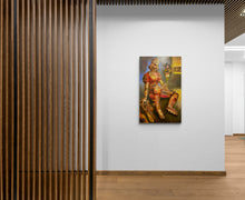 "Honey" by Joshua Burbank, Mixed Media on Wood Panel