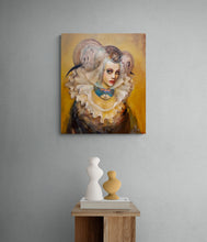"In Medici" by Joshua Burbank, Mixed Media on Wood Panel