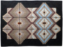 "Fractured 'Gello #3: Autumn to Winter" by Jean M. Judd, Hand Stitched Thread on Textile