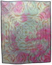"Rusted Lace #6" by Jean M. Judd, Hand Stitched Thread on Hand Dyed Rust Pigmented Textile