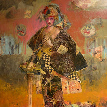 "Sangre Azul" by Joshua Burbank, Mixed Media on Wood Panel