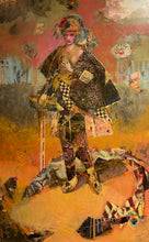 "Sangre Azul" by Joshua Burbank, Mixed Media on Wood Panel