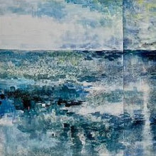 "Serenity at Sea" by Suzie Soyon Koh, Mixed Media