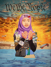 "We The People" by Karen Sarrow,  Acrylic and ink on Canvas