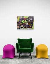 "Il paesaggio Dopo la Battaglia" by Lami Daher, Acrylic on Canvas