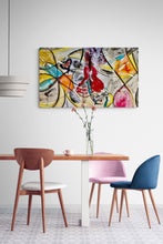 "Turn Up The Volume" by Lori Montgomery, Acrylic and Oil Pastels on Canvas