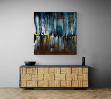 "Hollywood Lights" by Lori Montgomery, Mixed Media on Canvas