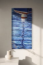 "Avalon Mooring" by Laurel Hunter, Oil on Canvas