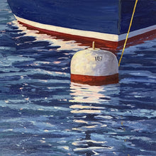 "Avalon Mooring" by Laurel Hunter, Oil on Canvas