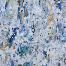 "Sea Fret" by Lynnie Mahaffey, Acrylic and Gold Leaf on Canvas