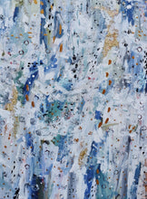 "Sea Fret" by Lynnie Mahaffey, Acrylic and Gold Leaf on Canvas